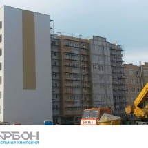 ПК8 - дома 23,24 - завершение фасадных работ. ООО "СЗ "Карбон".